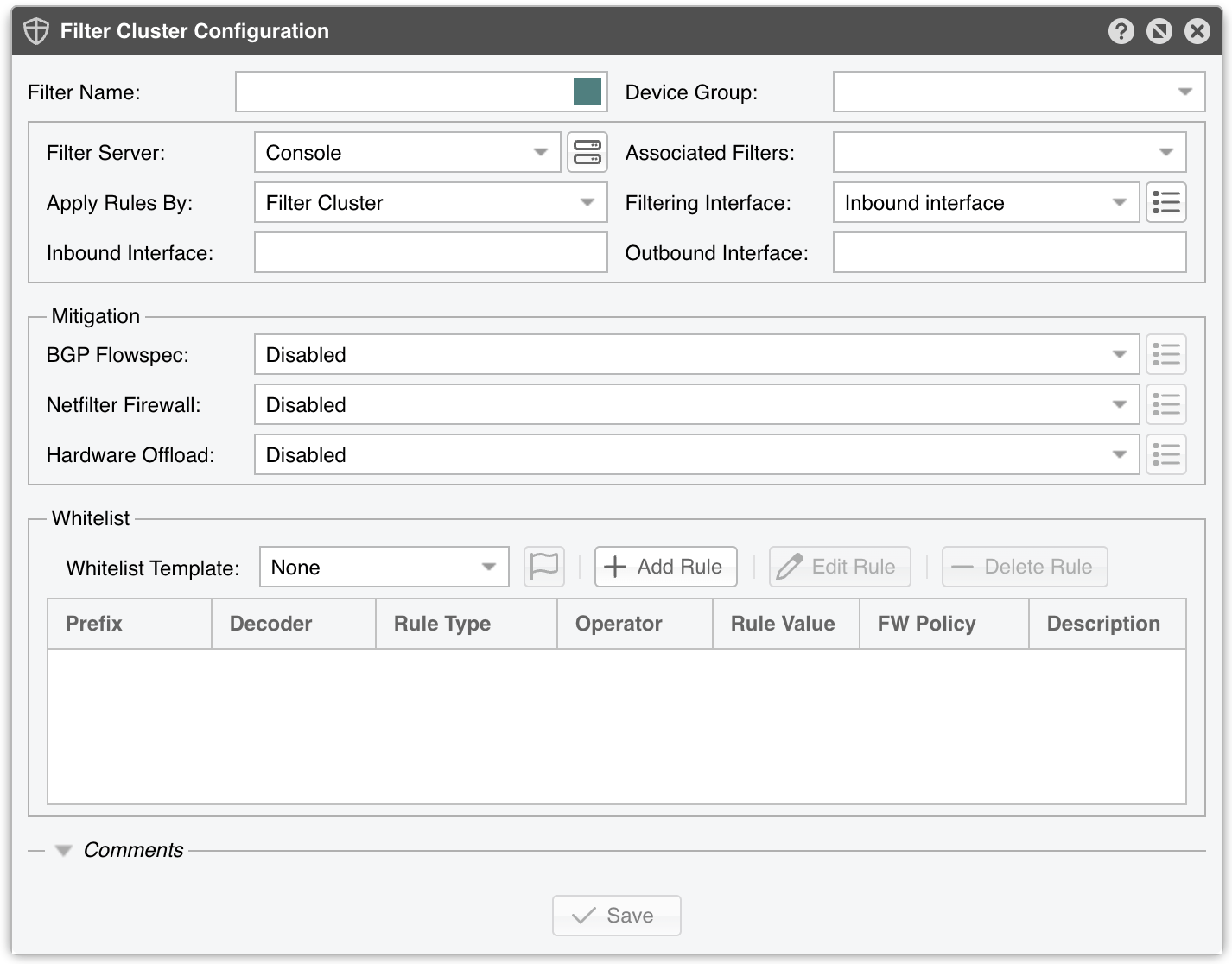 FILTER_CLUSTER_CONFIGURATION