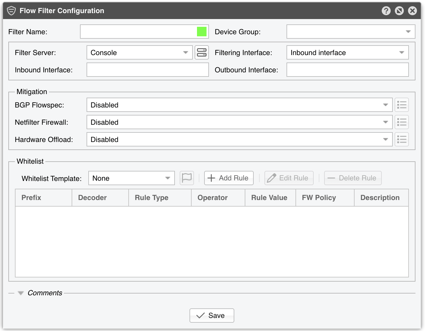 FLOW_FILTER_CONFIGURATION